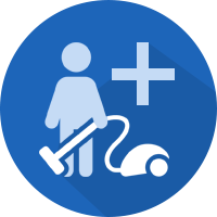 Hospital cleaning icon